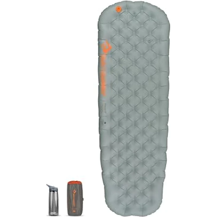 Sea to Summit Ether Light XT Extreme Insulated Air Isomatte Small, für Frauen, R-Wert 6.3, Thermolite-Isolierung, Pillow Lock-System, 4 Jahreszeiten, grau, 470g – Bild 1