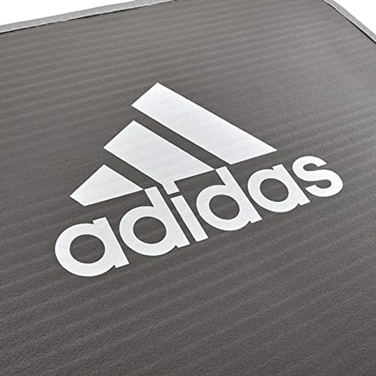 adidas Yogamatte (10 mm) - voll gepolstert, mit genähten Stoffkanten und geriffelter Unterseite, rutschfest, inkl. Tragegurt, Maße: 183 x 61 cm – Bild 13