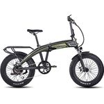 SachsenRAD E-Folding Bike Klapprad F6 Safari 20 Zoll Fatbike StVZO | 85N.M Bafang Geländemotor | Interne Kabelführung | Hochwertige Eloxierung | Klappbar Pedelec e-Fatbike, Schwarz