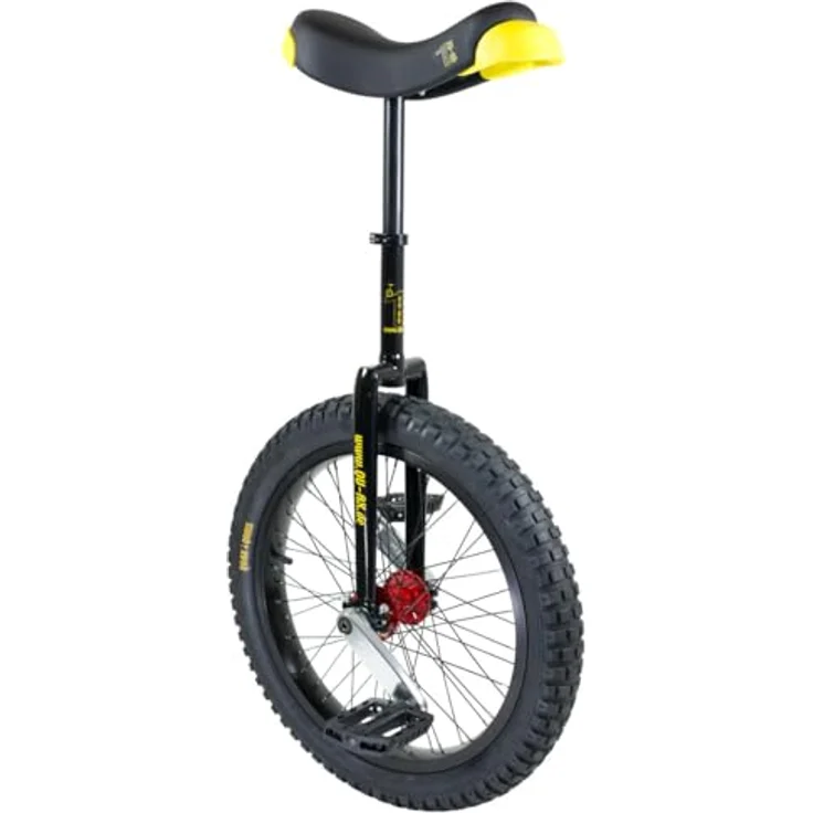 QU-AX Einrad-3095025000 Einrad, Schwarz, Einheitsgröße mit neuen Aluminiumstütze und leichten QX-series Kunststoff-Pedalen – Bild 2
