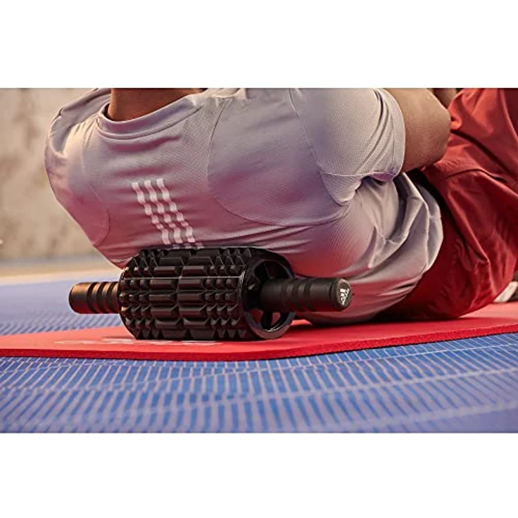 adidas Performance AB-Roller Adidas Training - Foam Ab Roller, Bauchtrainer für Zuhause - Robust & effektiv, weicher Schaumgriff, platzsparend & leicht transportierbar – Bild 8
