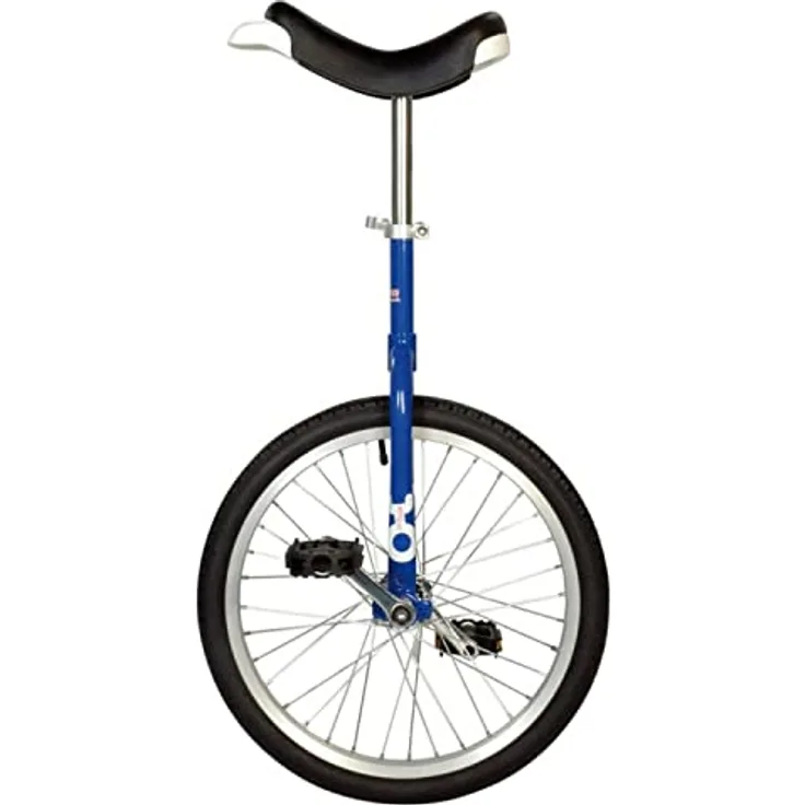 QU-AX Luxus Einrad Blau One Size, Sattel mit griff, Bequemer sattel mit austauschbaren ecken, Schnellspanner, Hohe Qualität