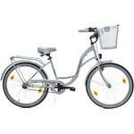 T&Y Trade 24 Zoll Kinder Mädchen City Fahrrad Mädchenfahrrad Bike Rad STVO Beleuchtung Reflex Weiß Weiss 1 Gang Rücktritt, Stabiler Stahlrahmen, V-Brake Felgenbremse, Aluminium-Profilräder, Weiß