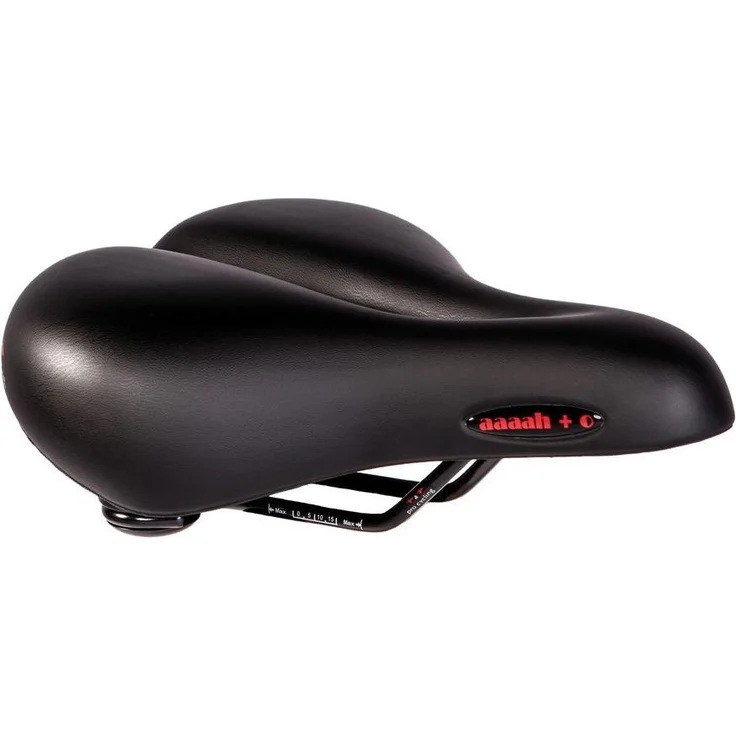P&P Procycling Velosattel Bequemsattel aaaah+O 611, schwarz, 270x210mm, 810g