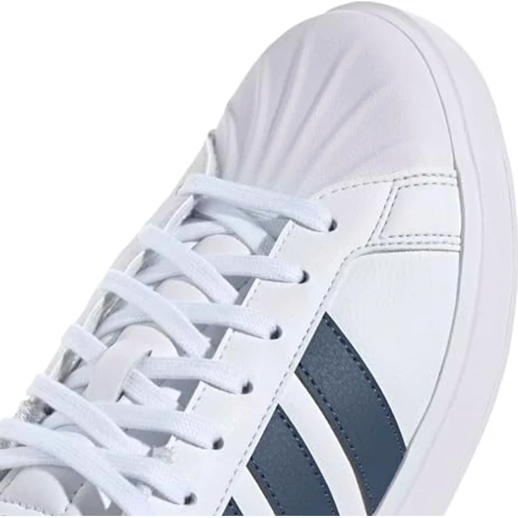 adidas Herren Streettalk Shoes, Synthetik-Obermaterial, Schnürverschluss, FTWR White/preloved Ink, 46 EU – Bild 5