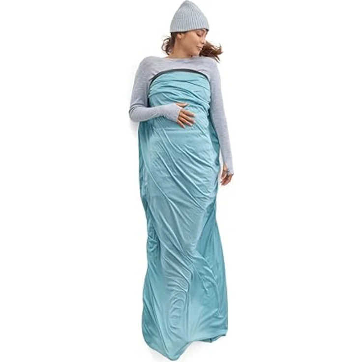 Sea To Summit Comfort Blend Sleeping Bag Liner, rechteckig, leicht mit 354 g, aus Polyester und Tencel für optimalen Komfort – Bild 1
