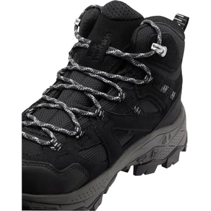 Jack Wolfskin Vojo Tour Texapore Mid M, Herren Wanderschuhe mit wasserdichtem Wetterschutz, grau – Bild 5