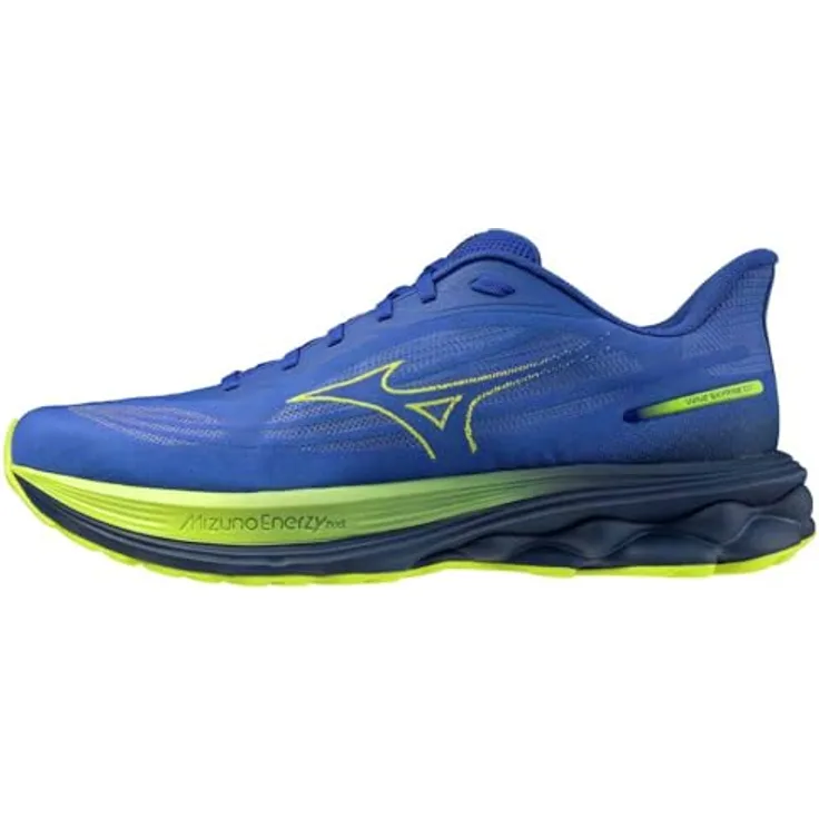 Mizuno WAVE SKYRISE 7 J1GC2609, Herren Laufschuhe mit MIZUNO ENERZY NXT Dämpfung, Farbe: Blau, Größe: 46