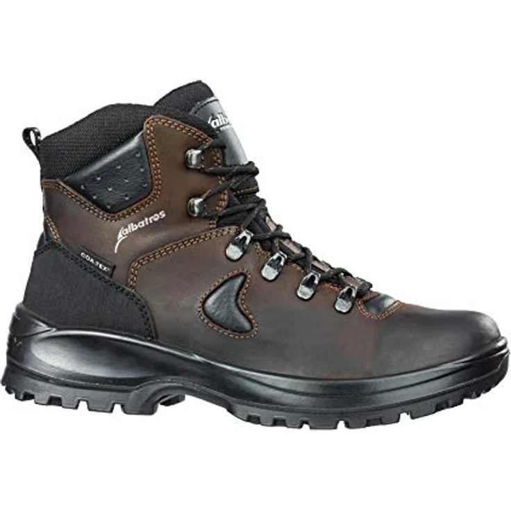ALBATROS Mont Blanc CTX Mid Trekkingschuh Gr. 39, Gefettetes Leder, abriebfestes Textil, PU-beschichteter Abriebschutz, atmungsaktiv, wasserabweisend, rutschfeste Sohle – Bild 1