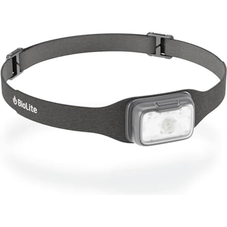 Biolite Stirnlampe 300, schwarz, 300 Lumen, USB-C, schnelles Aufladen in 8 Minuten, IP67 wasserdicht – Bild 1