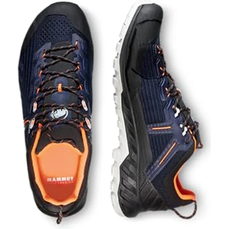Mammut Alnasca Knit III Low GTX Men, Herren Wanderschuhe mit GORE-TEX Membran und Vibram Megagrip Sohle, Blau, Größe 46 – Bild 4