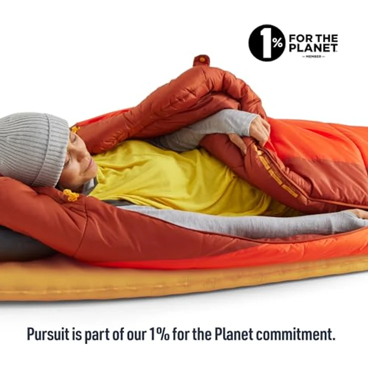 Sea To Summit Pursuit Plus Self Inflating Mat, komfortable Isomatte mit Thermoisolierung, Zinnia Orange, 1,04 kg – Bild 6