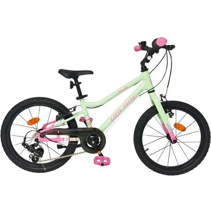 Volare Milano Kinderfahrrad, 20 Zoll Mintgrün, 6-Gang, verstellbarer Lenker und Sattel, zwei Handbremsen