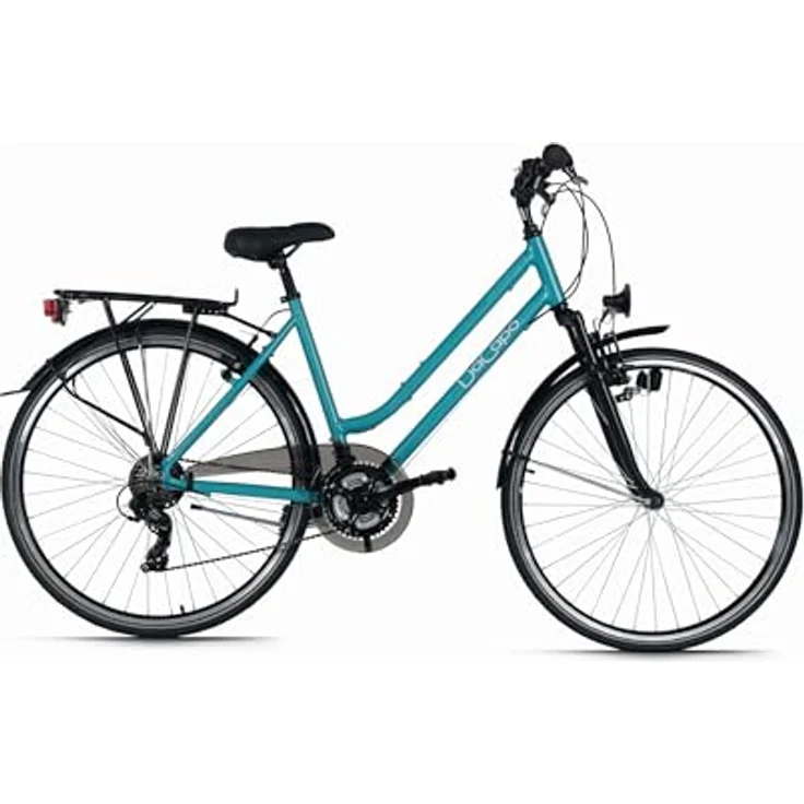 DACAPO Trekkingrad Metropolis Damen 28'' Flachlenker, 21 Gänge, RH 48 cm, türkis – Bild 1