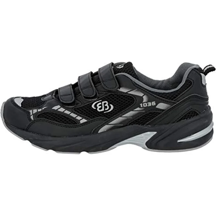 Brütting Herren Laufschuhe, robuste Outdoorschuhe mit Klettverschluss, Synthetik, Schwarz, Größe 42 – Bild 2