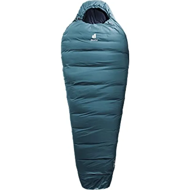 Deuter Schlafsack (220 cm), recyceltes Material, nahtlos, High-Loft Hollowfibre Füllung, Konturkapuze