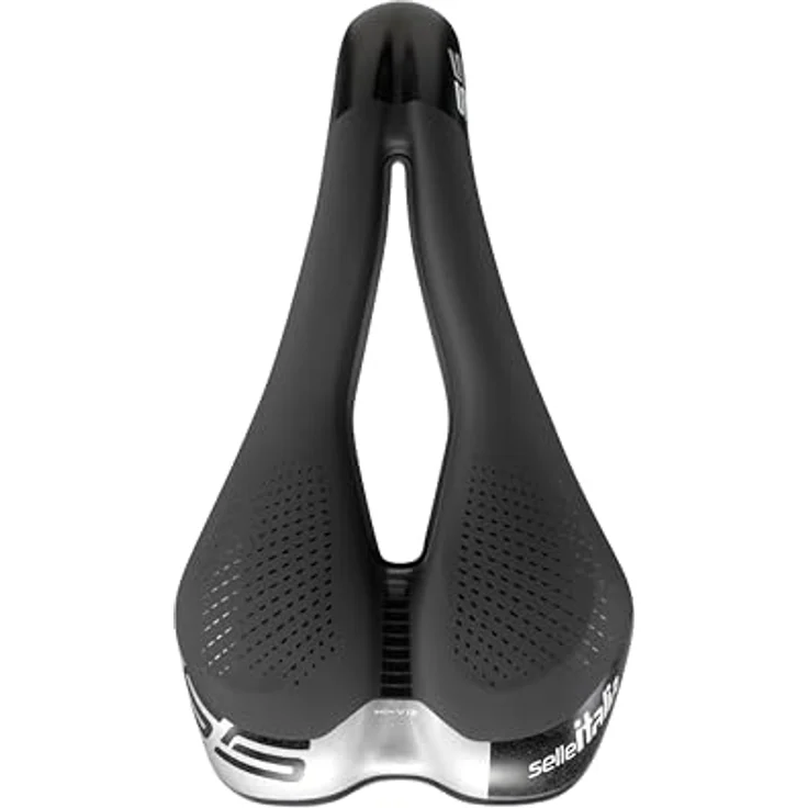 Selle Italia S5 Superflow, Velosattel mit gelpolsterter Druckentlastung und Hi-Viz-Einsätzen – Bild 2