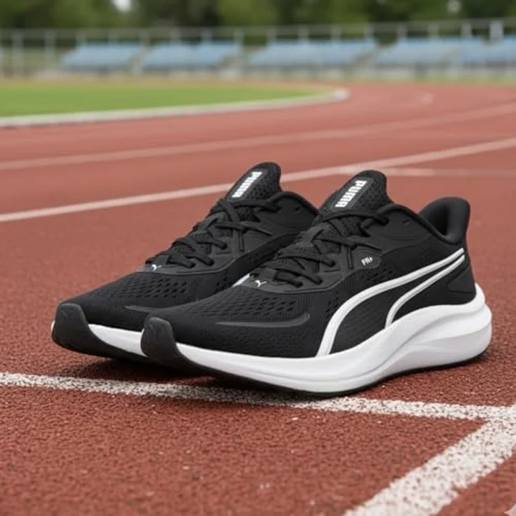 PUMA Skyrocket Lite 2 Unisex Straßen-Laufschuh mit ultraleichter PUMALITE Dämpfung, SOFTFOAM+ Innensohle und FIT PLUS Schnürsystem, Black-Pure PINK, 37 – Bild 7