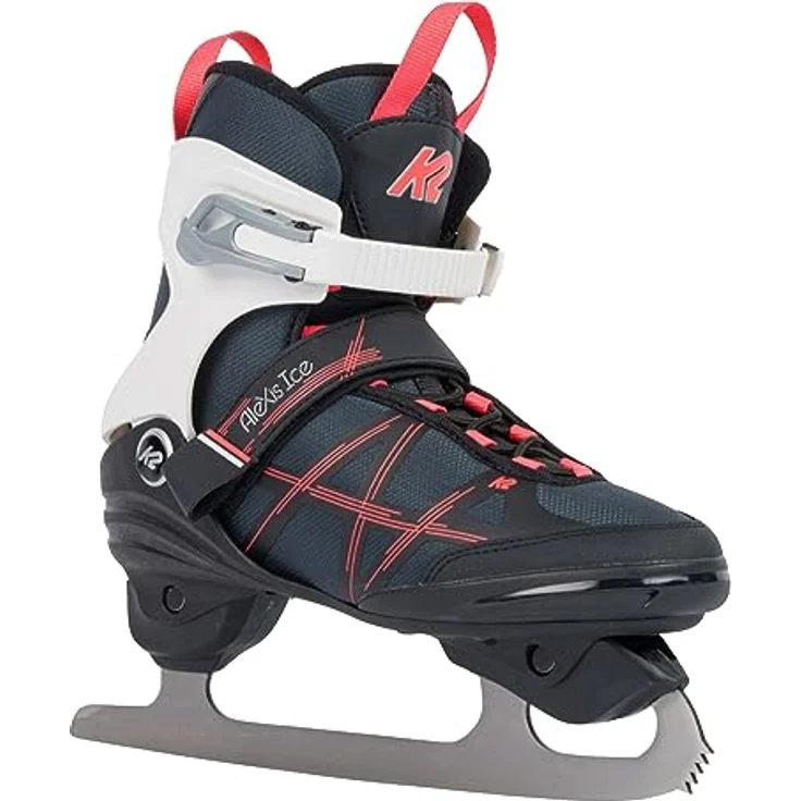 K2 Damen Schlittschuhe ALEXIS ICE FB, gray-pink, mit Edelstahl-Eiskunstlaufkufen und wasserabweisendem Material – Bild 1