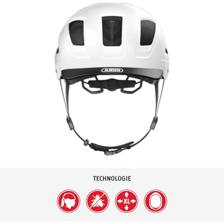 Abus Hyban 2. 0 Fahrradhelm - Weiss 56 - 61 cm – Bild 3