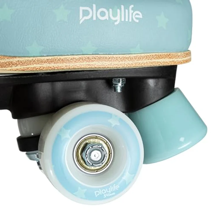 Powerslide Playlife Blue Sky, größenverstellbare Rollschuhe für Mädchen, Polyurethan-Rollen (54 mm), Blau – Bild 8