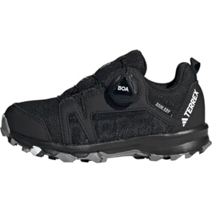 Adidas TERREX AGRAVIC BOA R.RDY K, wasserdichte Trailrunning-Schuhe mit BOA® Fit System, schwarz/weiß/rot