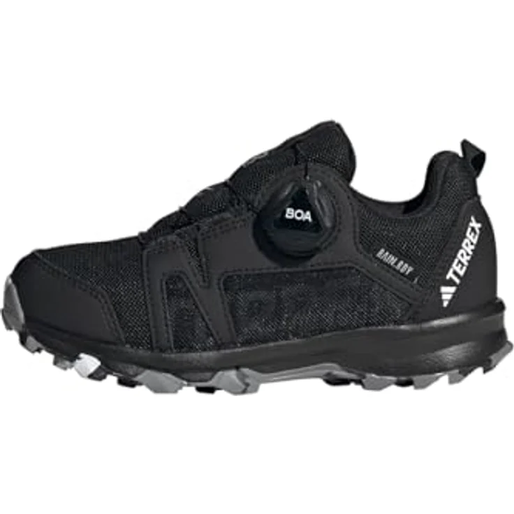 Adidas TERREX AGRAVIC BOA R.RDY K, wasserdichte Trailrunning-Schuhe mit BOA® Fit System, schwarz/weiß/rot – Bild 1