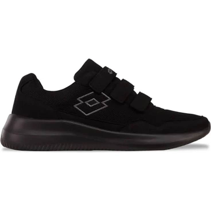 Lotto Sneaker 2400361X1119, Laufschuhe in Übergrößen, schwarz, Größe 47 mit atmungsaktivem Obermaterial und Klettverschluss – Bild 1