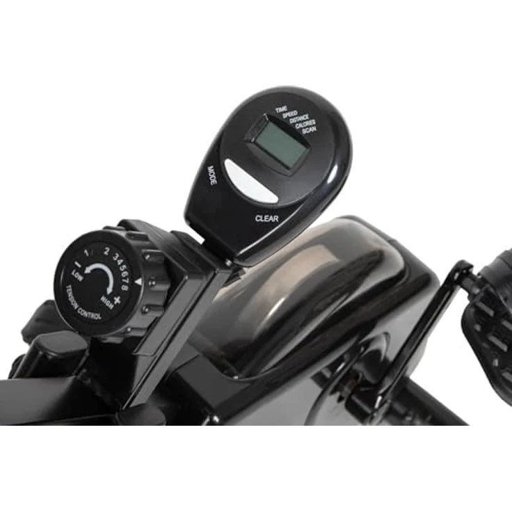 VirtuFit Klappbarer Heimtrainer, Ergometer mit LCD-Display und manuell einstellbarem Widerstand, platzsparendes Design für Homeoffice und Büro – Bild 2