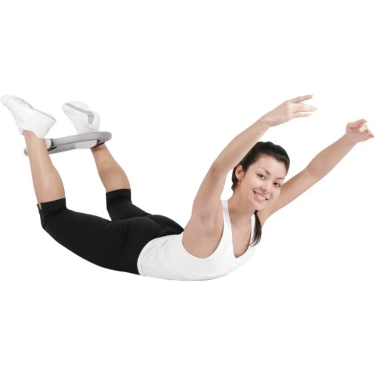 Gymstick Pilates Ring, Tiefenmuskulatur-Trainer mit Rundum-Polsterung und Übungsposter, Maße 28,5 x 54 x 8,3 cm – Bild 4
