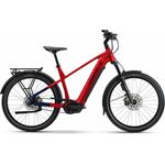 Haibike TREKKING 9 ABS, E-Tourenbike in dynamite red/blue, 27,5", 800 Wh, Bosch Performance CX, integriertes eBike ABS, Riemenantrieb, max. Gesamtgewicht 150 kg