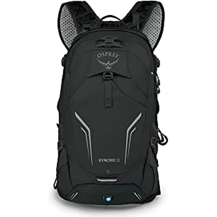 Osprey Syncro 12 Black O/S, Wanderrucksack mit Mesh-Rückenplatte und speziell konzipierten Schultergurten – Bild 2