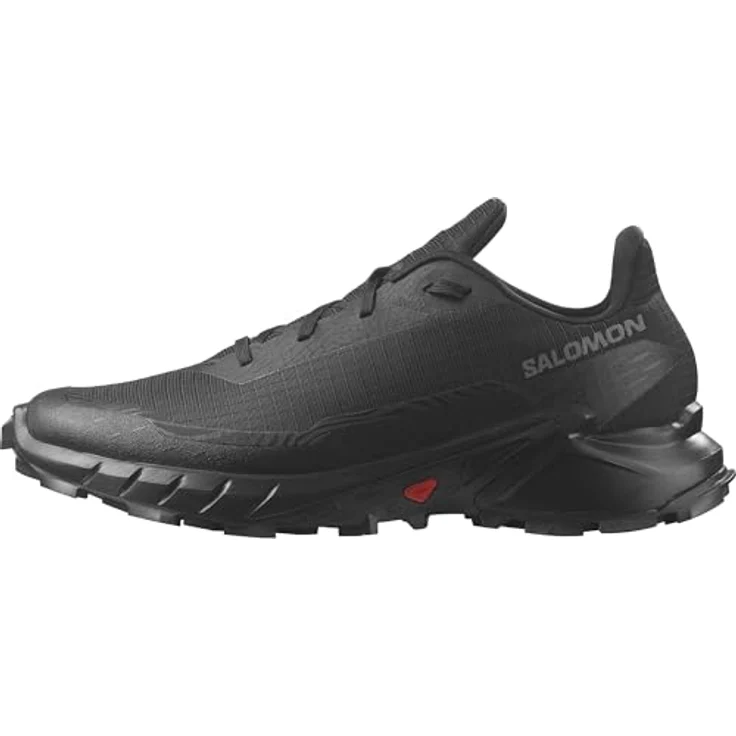 Salomon Alphacross 5 Herren Laufschuhe mit Mesh-Obermaterial, OrthoLite Einlegesohle und Contagrip Außensohle, Schwarz (Größe 44 2/3) – Bild 1