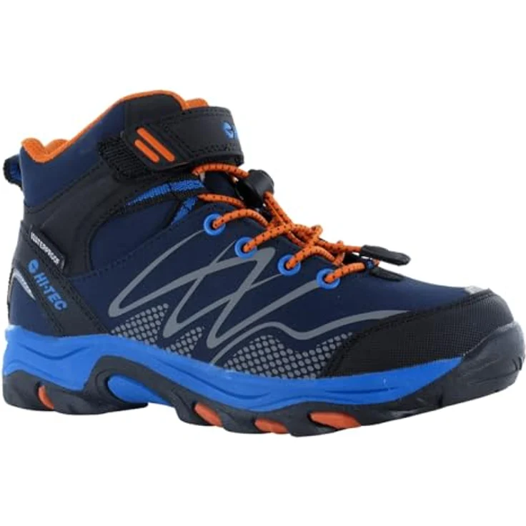 Hi-Tec Blackout Mid Wp Jr, wasserdichter Outdoorschuh mit Klett-/Schnürkombination, knöchelhoch – Bild 1