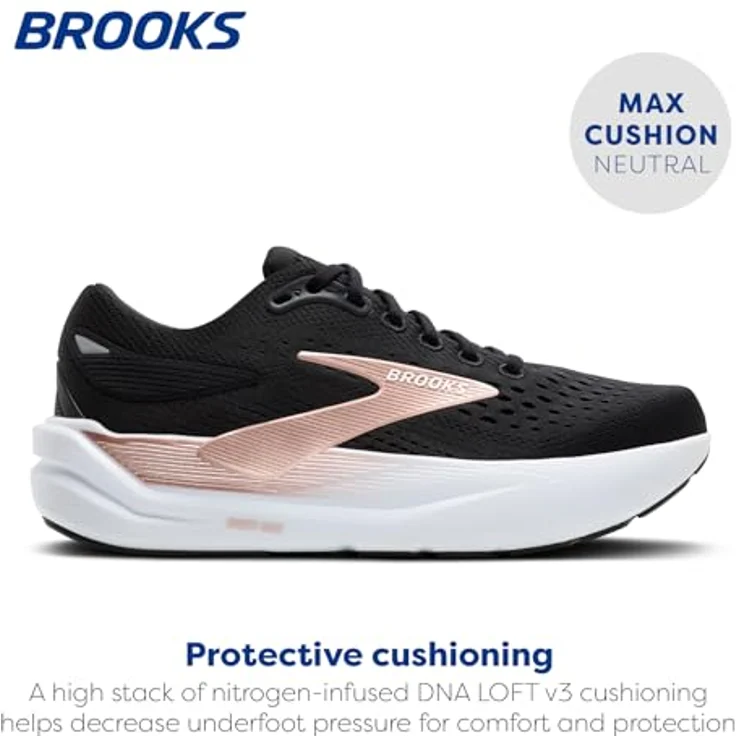 Brooks Ghost Max 3, Damen Laufschuhe mit maximaler Dämpfung und stabiler Basis, schwarz, Schuhgröße EUR 40.5 | US 9 – Bild 2