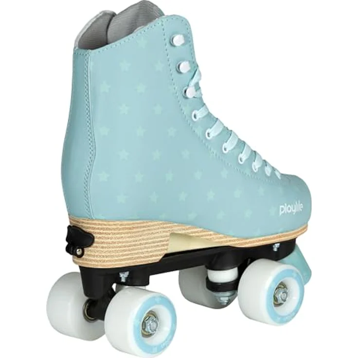 Powerslide Playlife Blue Sky, größenverstellbare Rollschuhe für Mädchen, Polyurethan-Rollen (54 mm), Blau – Bild 3