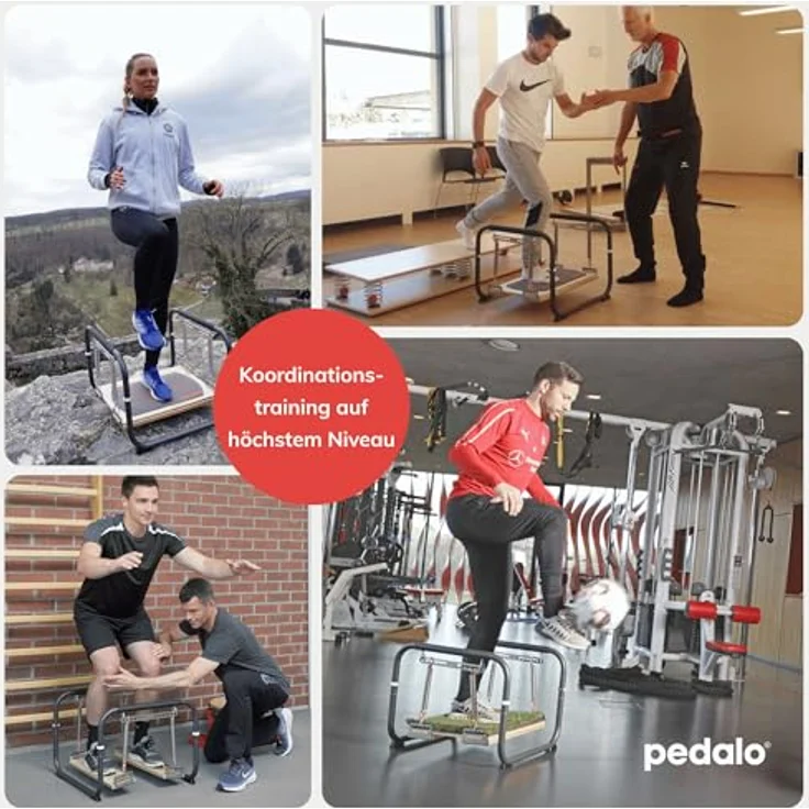 Pedalo Stabilisator Profi, Balance Trainer mit 2 separaten Standplattformen, belastbar bis 120 kg, Holz Birke Multiplex – Bild 4