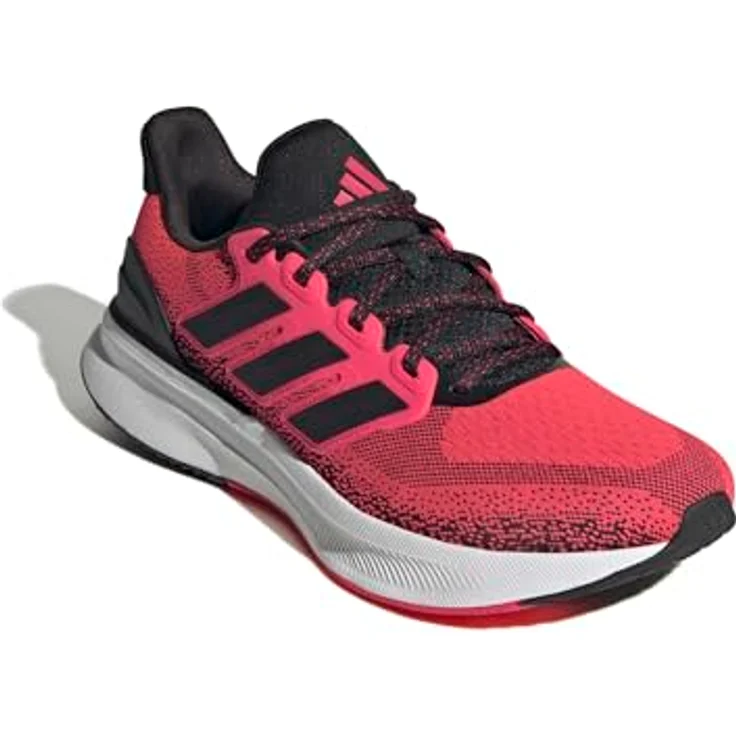 adidas Ultrarun 5 Laufschuhe, rote Farbe, Größe 46, atmungsaktives Mesh-Obermaterial, Bounce 2.0 Dämpfung – Bild 4