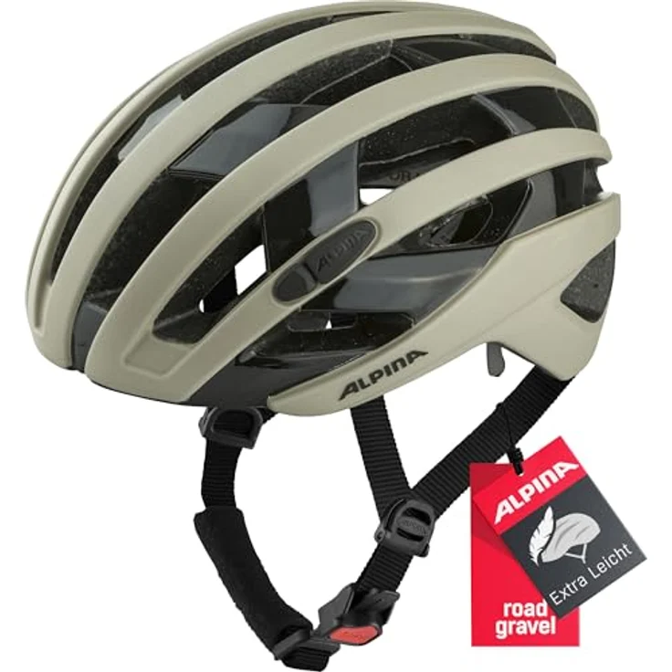 Alpina Ravel Mojave-Sand Matt, Fahrradhelm für Gravel, höhenverstellbares Run-System, antibakterielles Interior, Made in Germany – Bild 1