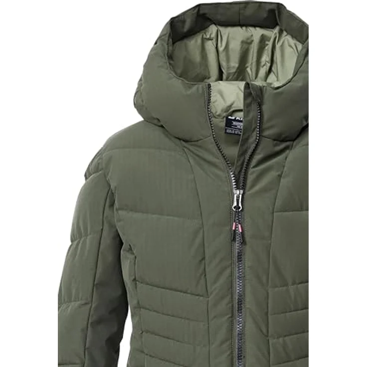 Killtec Kow 219 Grls Qltd Ct, Skijacke für Mädchen, winddicht und wasserabweisend, dunkeloliv, Größe 152 – Bild 3