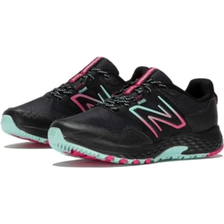 New Balance WT410 Dames Laufschuhe, AT Tread-Aussensohle für Traktion, BIO Foam Zwischensohle, Größe 37, Schwarz – Bild 6