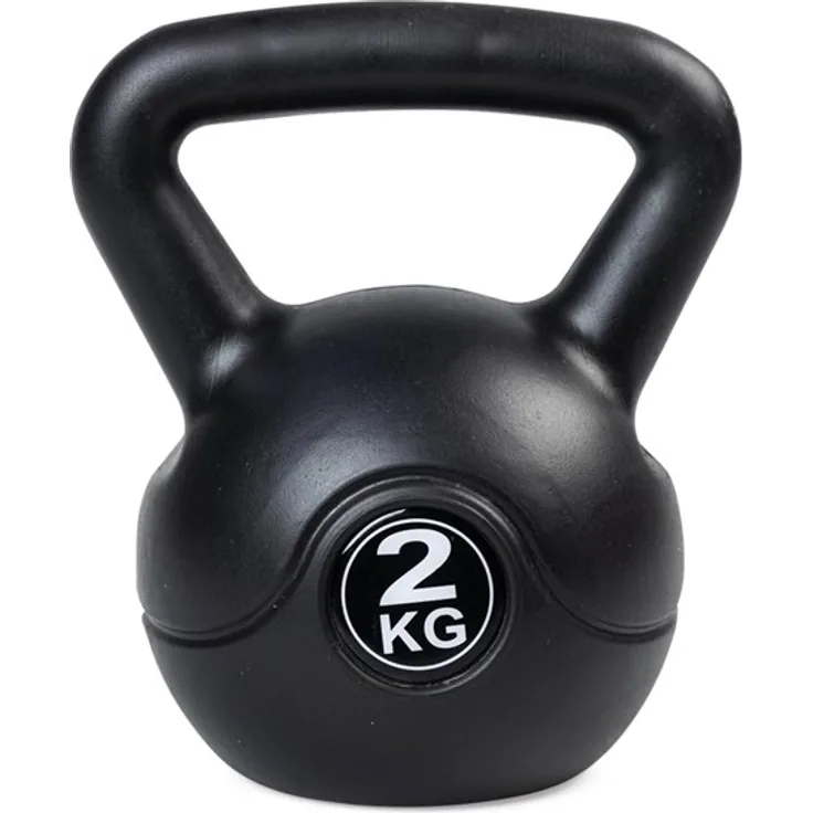 ASG Kettlebell 2 kg, Fitnessgewicht für Kraft- und Ausdauertraining