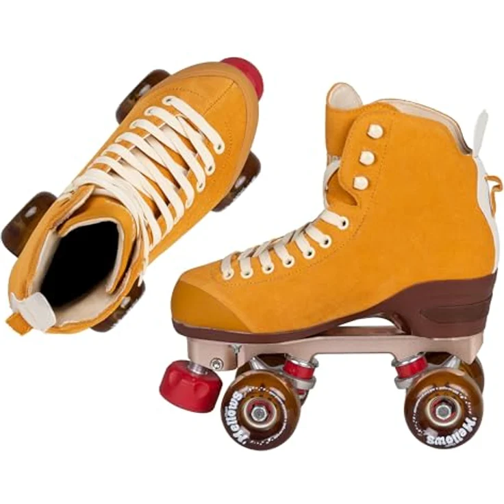 Powerslide CHAYA Maple Syrup, Unisex Rollschuhe mit 59-mm-Polyurethan-Rollen, Gelb-Braun – Bild 7