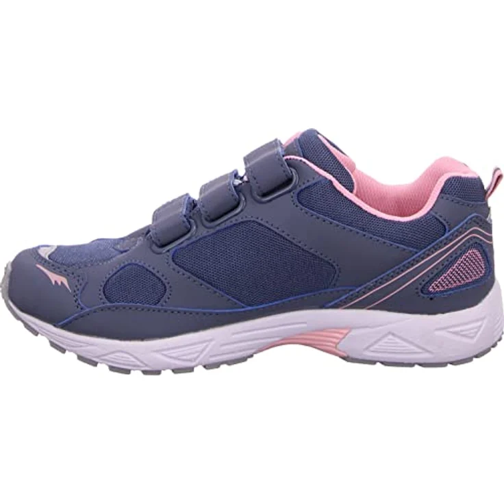 Lico Silas V, Damen Laufschuhe mit atmungsaktivem Nylon-Obermaterial, drei Klettverschlüssen, grau – Bild 1