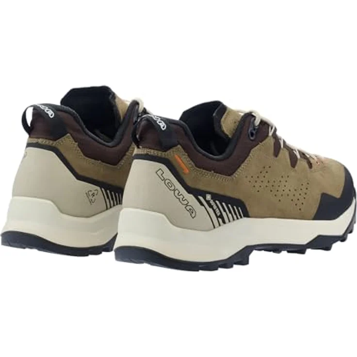 Lowa Explorer GTX Lo, wasserdichte Herren Wanderschuhe mit Gore-Tex Membran und Vibramsohle, Humus/Braun, EU 41 – Bild 4