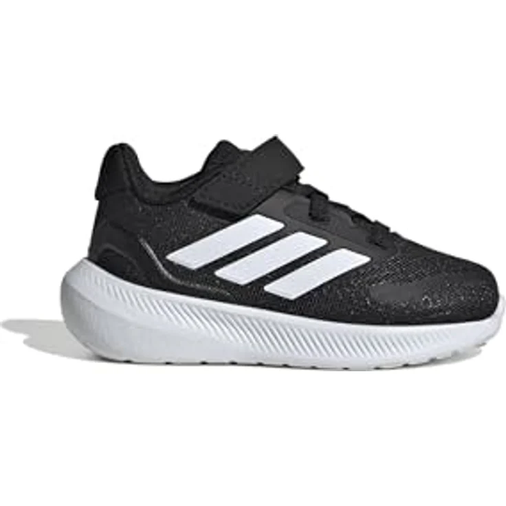 Adidas Jungen Runfalcon 5 Laufschuhe, atmungsaktives Mesh, CloudFoam-Zwischensohle, schwarz/weiß, Größe 35 – Bild 3