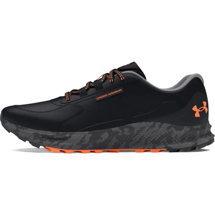 Under Armour Charged Bandit Trail 3, Traillaufschuhe mit hervorragender Dämpfung und Bodenhaftung, Schwarz/Orange Blast, Größe 43 – Bild 1