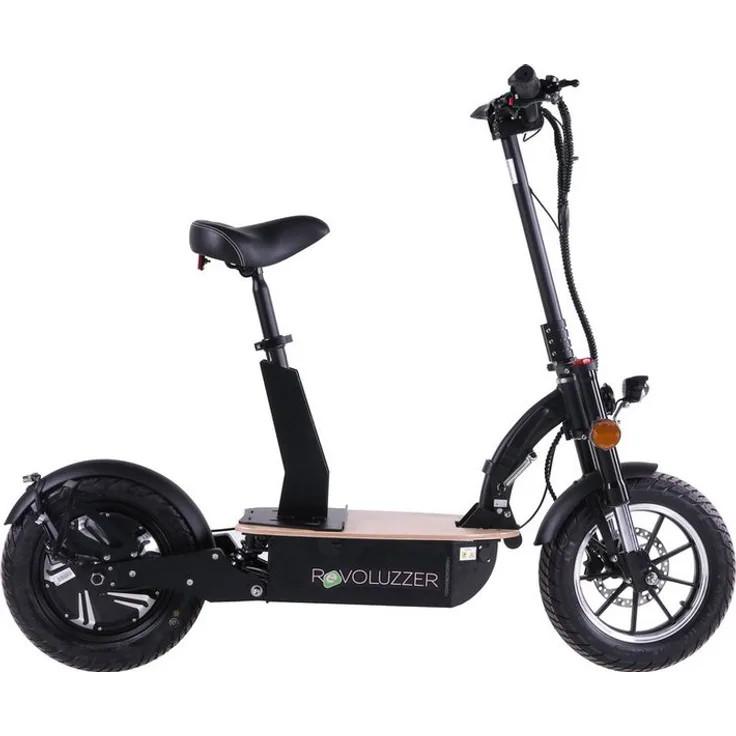 ENEWAY Revoluzzer 4.0 E-Scooter, 1200W Nabenmotor bis 45 km/h, 48V 30AH Lithium-Akku, hydraulische Bremsen, klappbar, schwarz, straßenzugelassen
