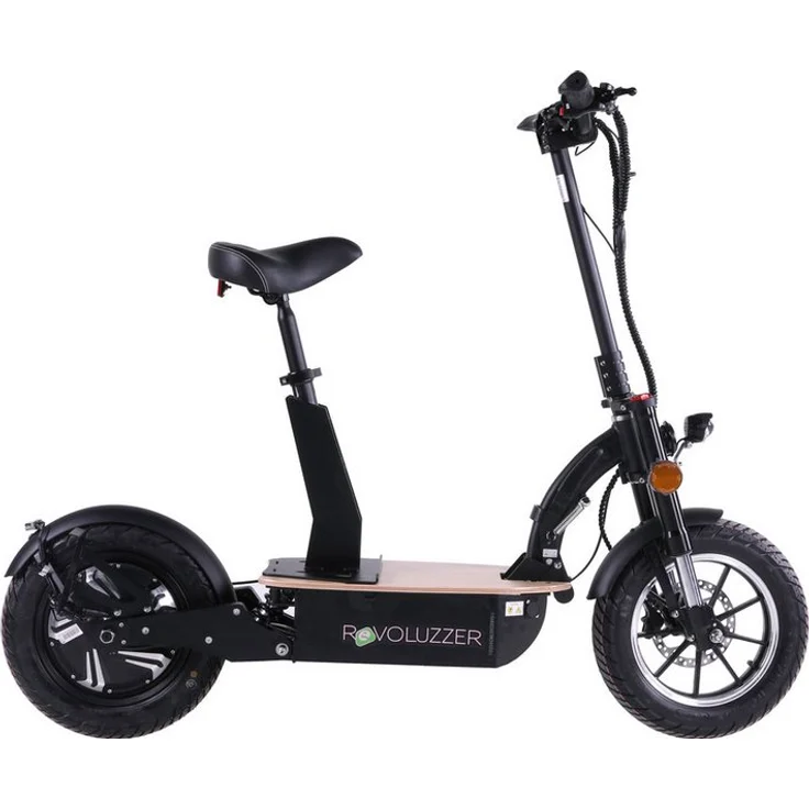 ENEWAY Revoluzzer 4.0 E-Scooter, 1200W Nabenmotor bis 45 km/h, 48V 30AH Lithium-Akku, hydraulische Bremsen, klappbar, schwarz, straßenzugelassen