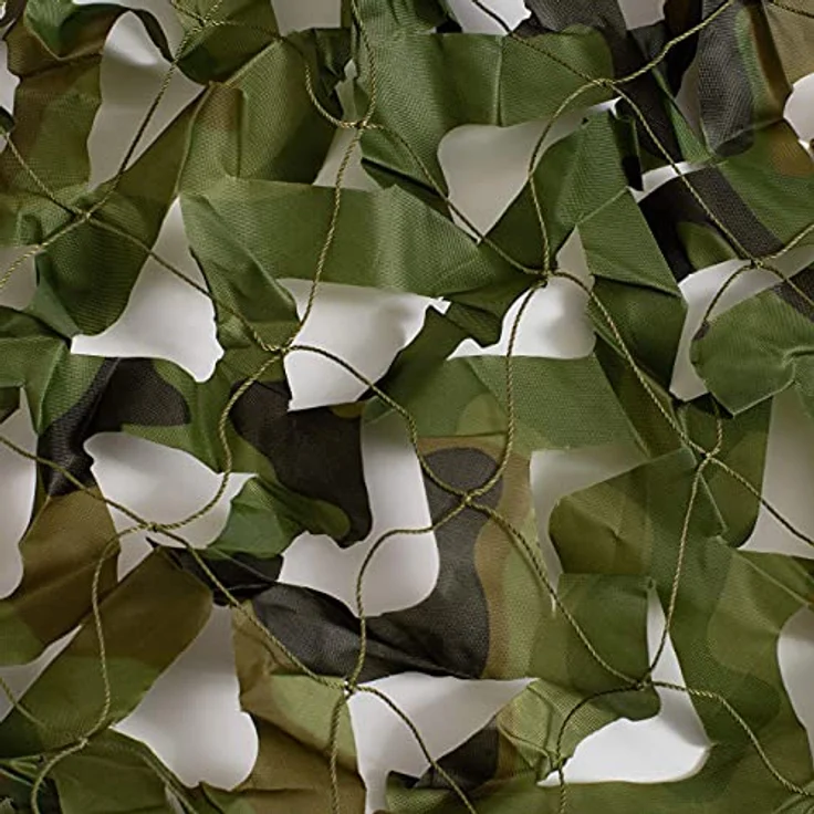 Rinling Tarnnetz Camouflage, 4m x 6m, Woodland für Jagd und Militär, Sonnenschutz und Dekoration – Bild 4